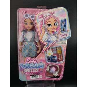 Barbie Dream Besties Daisy Jean DJ Fashion Doll With Accessories & Pink Hair